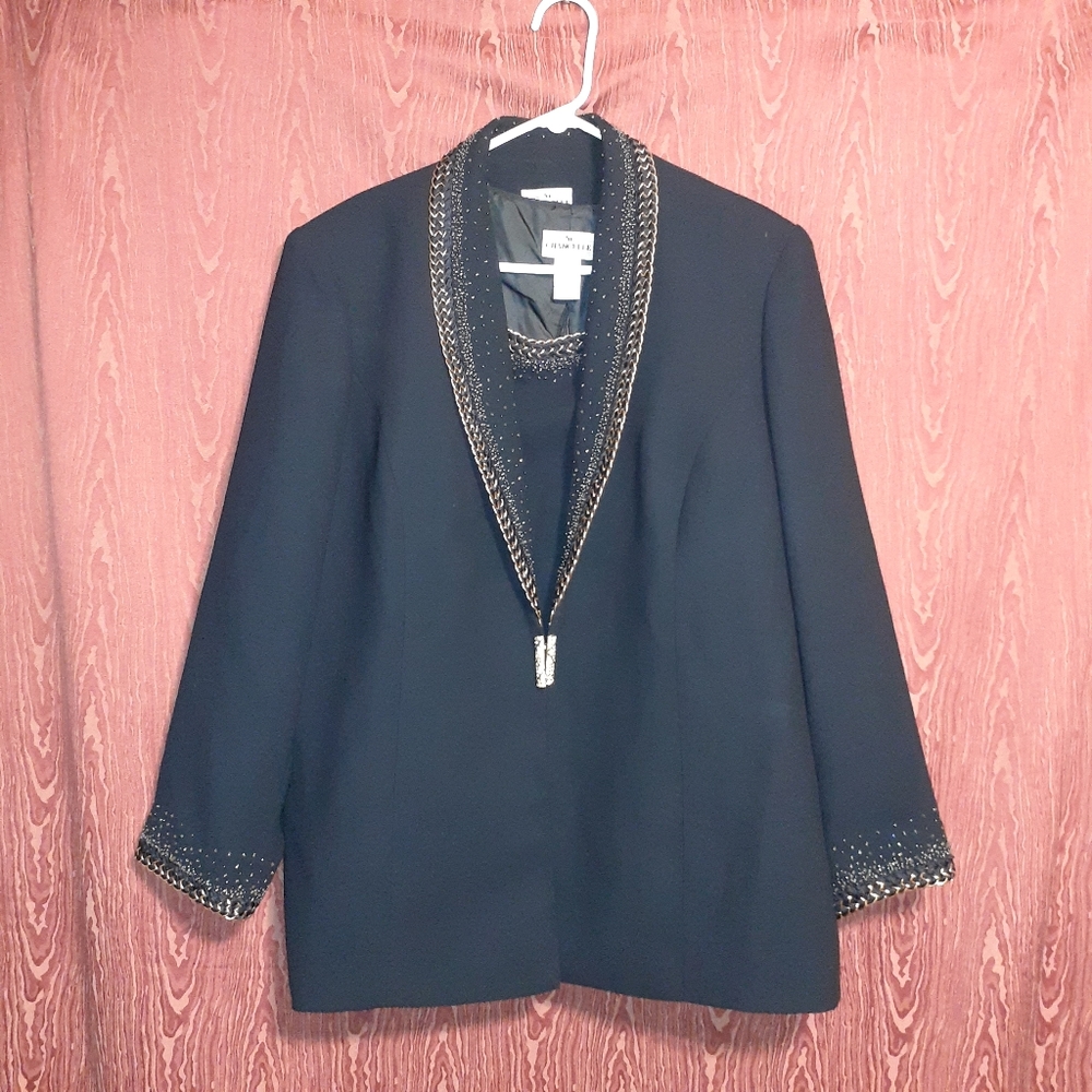 CHANCELLE 2 PIECE BLACK WOMEN'S SIZE 16